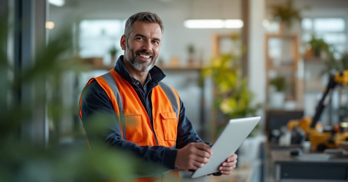 Agent de maintenance des bâtiments en intervention technique dans un immeuble moderne
